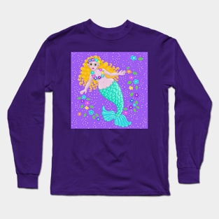 The flower mermaid Long Sleeve T-Shirt